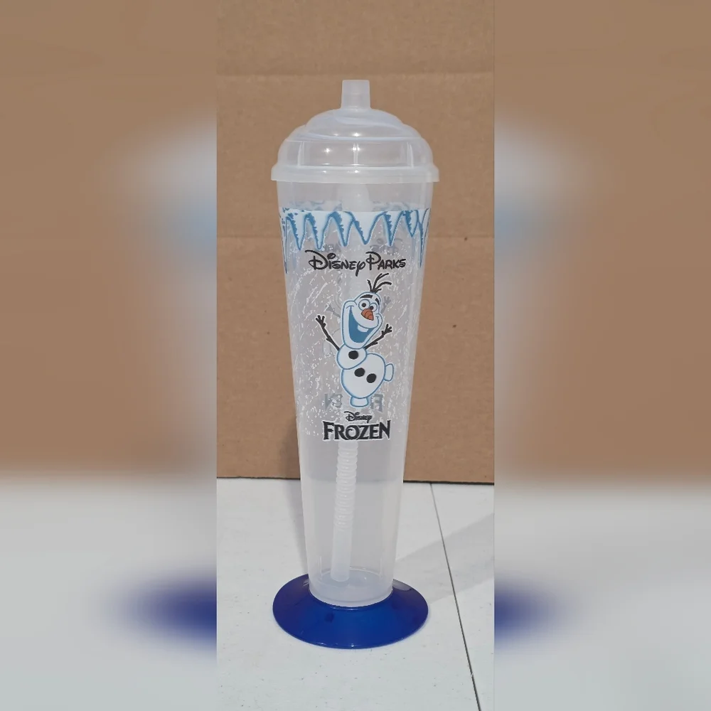 Disney Parks Frozen Olaf Tumbler with Blue Base